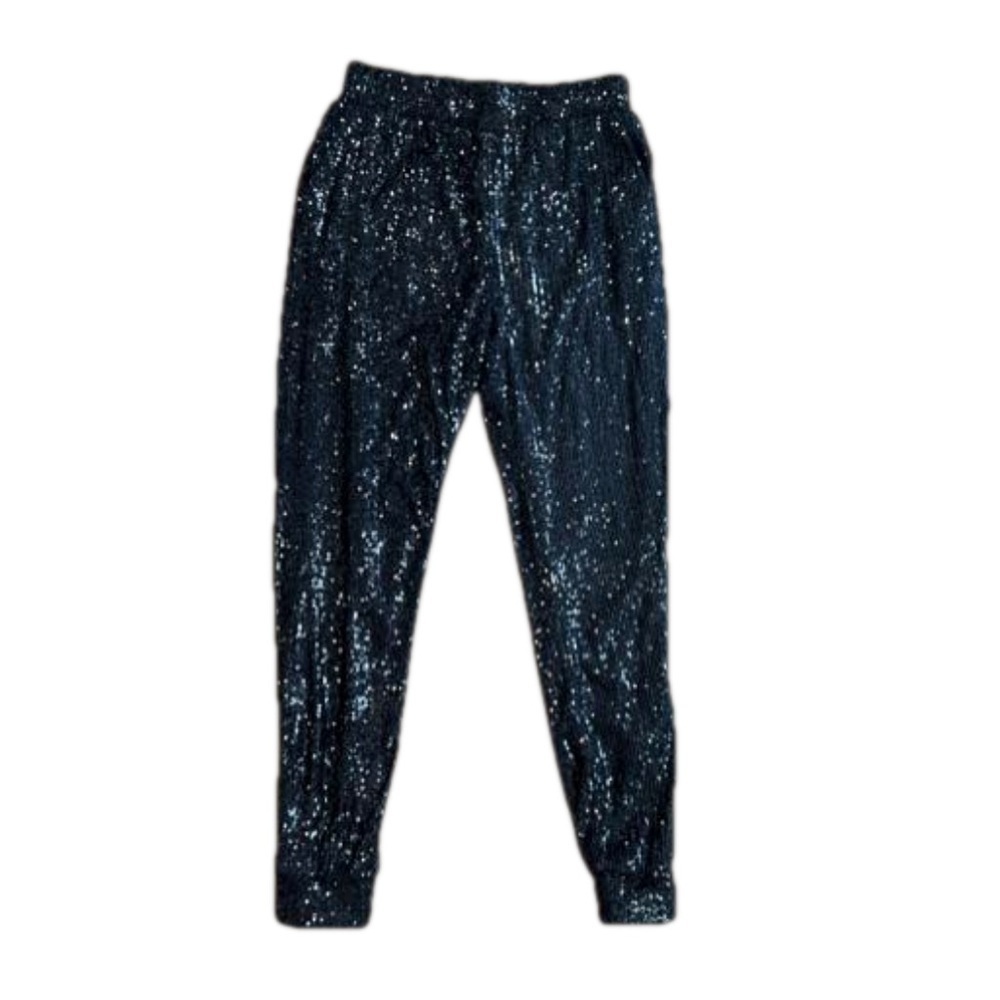 BB Dakota Steve Madden Sequins Dress Black Pants Size S NWOT Women